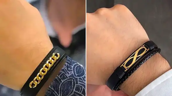 15 مدل دستبند چرم پلاک دار مردانه برای استایل‌های خاص