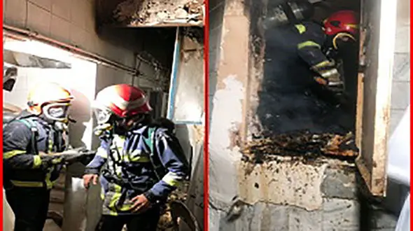 آتش سوزی شدید در بیرجند+ عکس