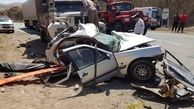 تصادف با پژو جان 3 سرنشین پیکان‌بار را در جاده یاسوج- اصفهان گرفت