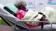 نبرد دیدنی پیرزن 104 ساله با کرونا + فیلم 