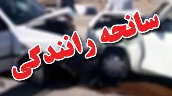 تصادف هولناک پژو 206 با سمند در جاده اصفهان 