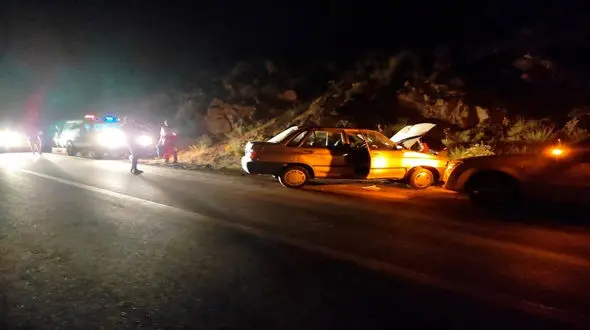 تصادف شدید پراید با کوه در قزوین + عکس