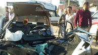 تصادف خونین جاده بوکان- میاندوآب 2 کشته داد + عکس 