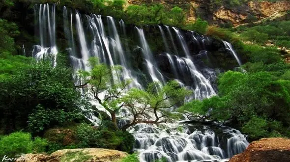 فیلم از زیبایی آبشار شوی؛ بزرگ‌ترین آبشار چشمه ای ایران