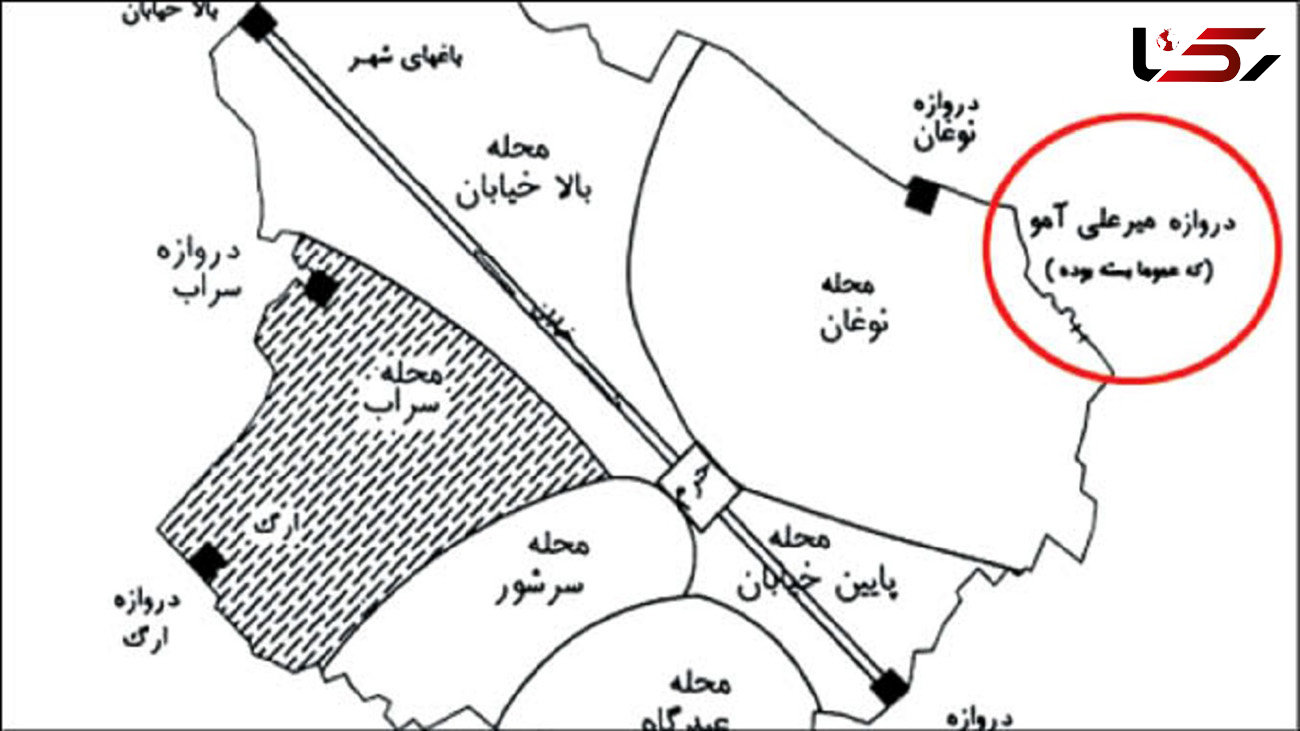 راز دروازه قدیمی و ترسناک شهر مشهد چه بود؟! + نقشه