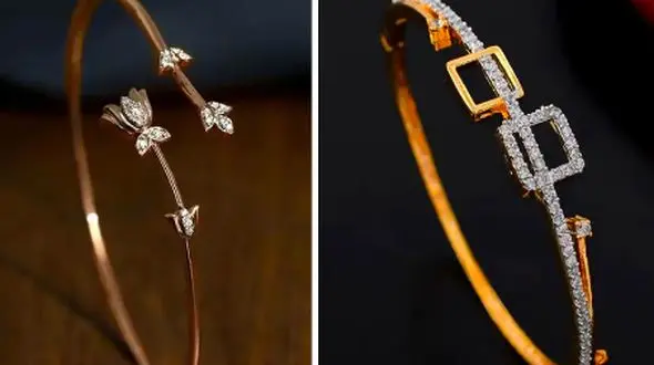 جدیدترین مدل‌ های بنگل طلا 18 عیار؛ 15 عکس الهام‌بخش برای خرید