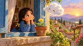 داستان شب برای کودکان / ابر کوچولو و پتوی آبی / قصه درمانی 