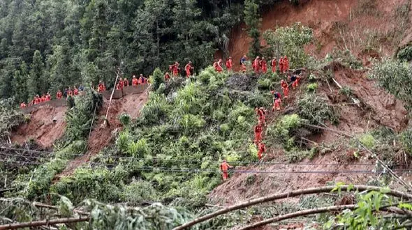 65 کشته و مفقودی در سیل چین