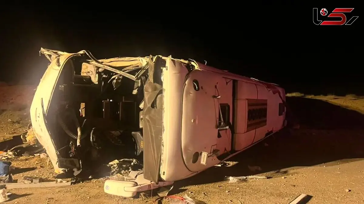 13 کشته در حادثه واژگونی اتوبوس نزدیکی نطنز