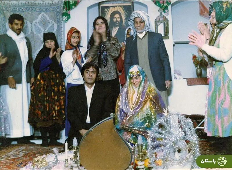 عکس | تونل زمان؛ خسرو شکیبایی و فاطمه معتمدآریا سر سفره عقد در فیلم «یک‌بار برای همیشه» در سال ۱۳۷۱