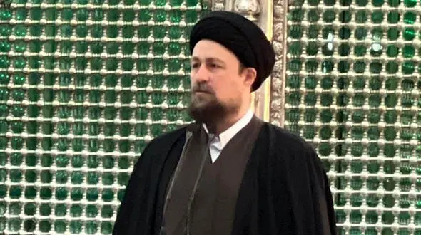 عکس خیره کننده عروس چشم رنگی حسن خمینی / جنجالی اما شوک آور!