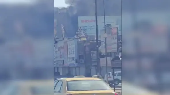 فیلم آتش سوزی مجدد در یک مرکز تجاری دیگر در عراق 