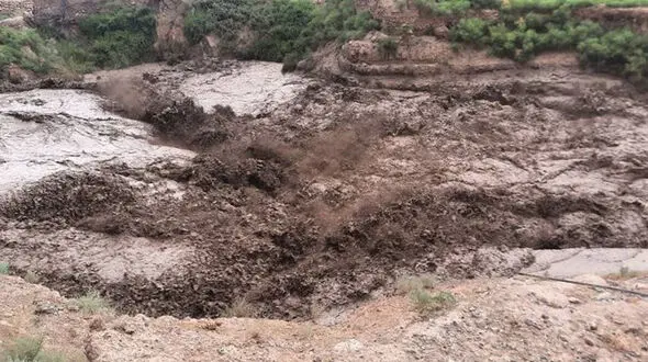 سیل در روستای توآباد آبگرم قزوین + فیلم