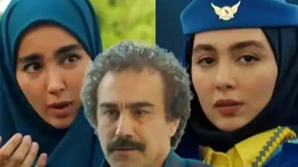 عکس/ سفر در زمان/ ژست «بهتاش» و «سارا» سریال پایتخت 7 پشت صحنه