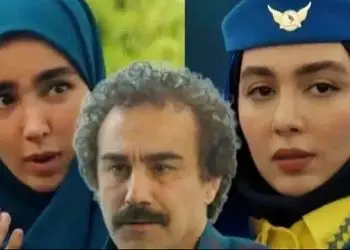 عکس/ سفر در زمان/ ژست «بهتاش» و «سارا» سریال پایتخت 7 پشت صحنه