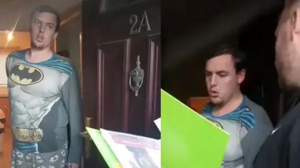 مرد کودک آزار لباس بتمن می پوشید + تصاویر