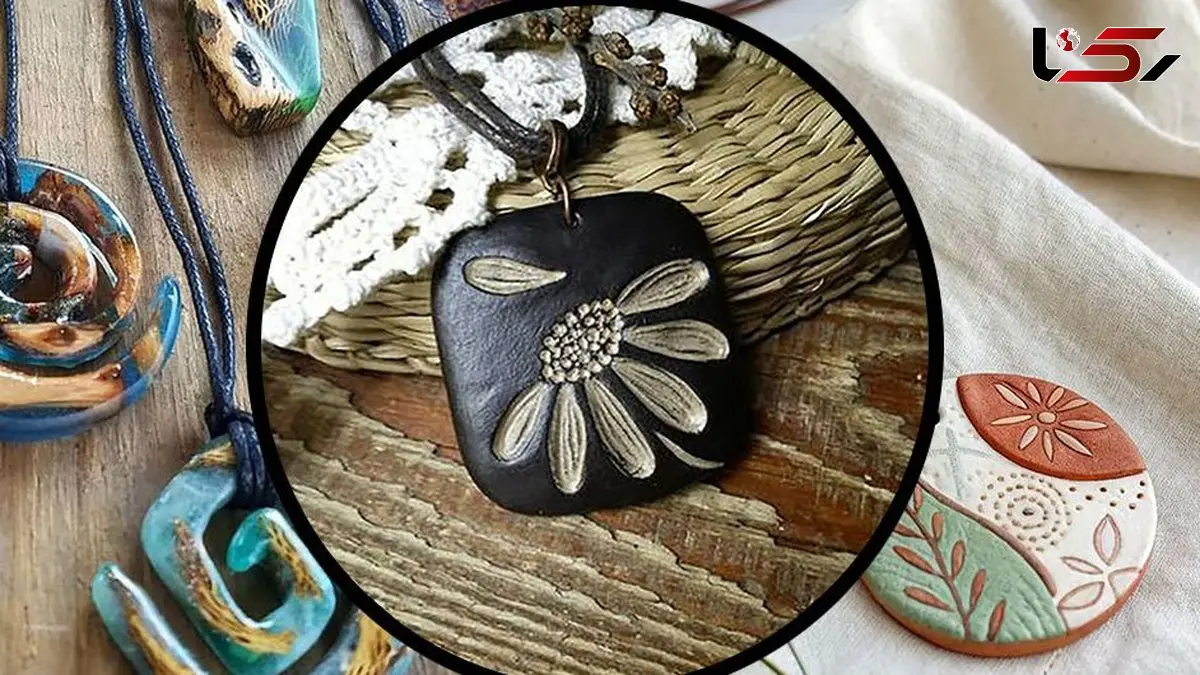معرفی گردنبند سفالی نقش برجسته؛ اکسسوری خاص دخترانه