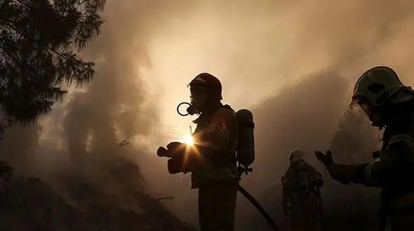 آتش سوزی در مجتمع تجاری قلهک تهران