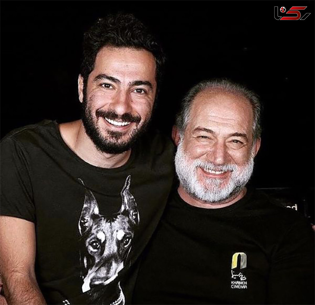 نوید محمدزاده در کنار پدر بازیگر مشهور + عکس 