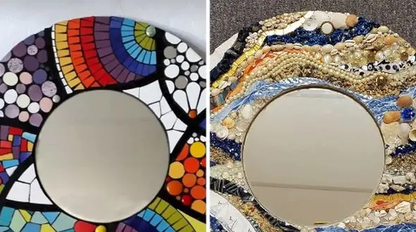 دیزاین خلاقانه با آینه دیواری رنگی؛ 15 مدل خاص برای خانه‌ای زیبا