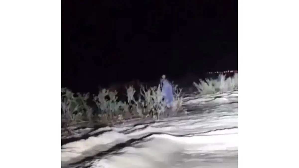 پایان دلهره‌آور حادثه سیلاب در هرمزگان / زوج جوان روی سقف خودرو نجات یافتند