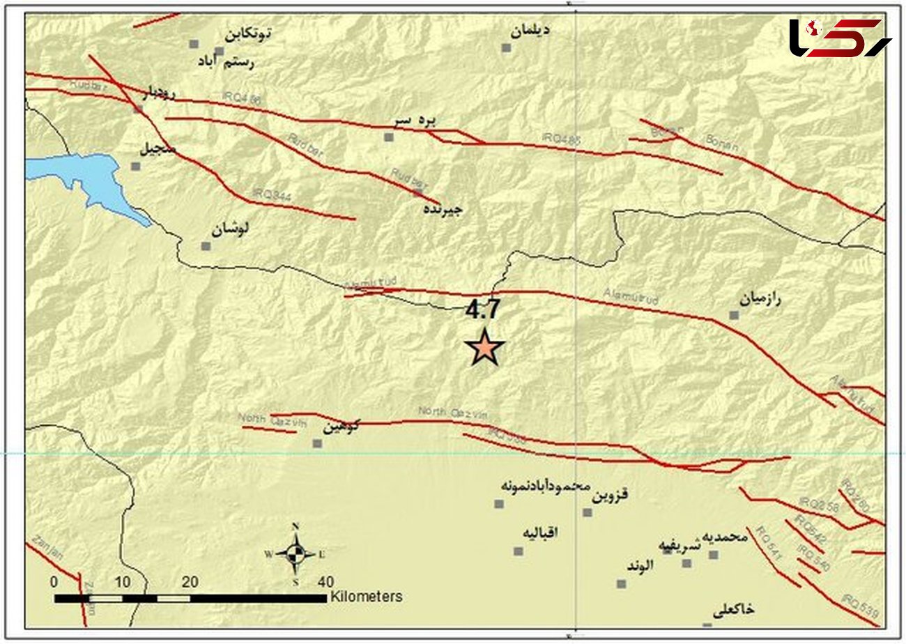 زلزله‌ای که بین دو گسل قزوین رخ داد