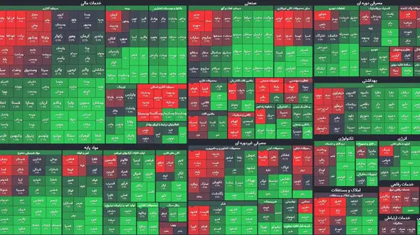 بورس امروز با قدرت در مسیر سبز می تازد + جدول نمادها