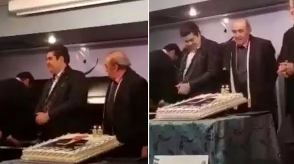 وقتی احسان خواجه امیری برای ایرج آهنگ تولدت مبارک می نوازد +فیلم 