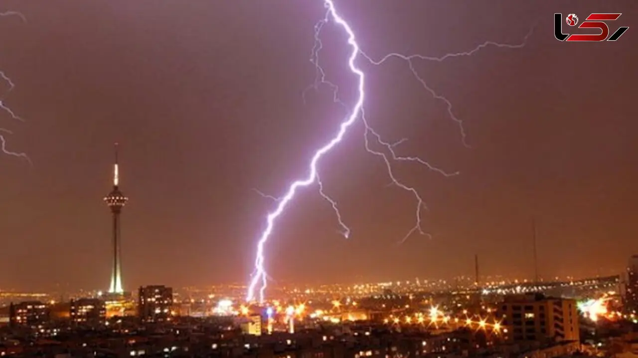 رگبار و رعد و برق در تهران