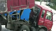 مرگ دردناک یک تعمیرکار ماشین های سنگین زیر بار کامیون+ فیلم