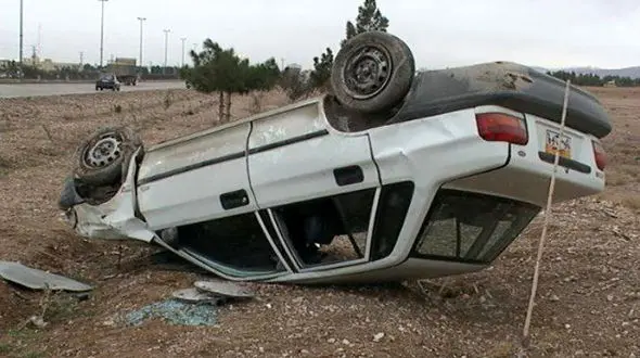 واژگونی پراید در محور خواجه اهر ۶ نفر را روانه بیمارستان کرد