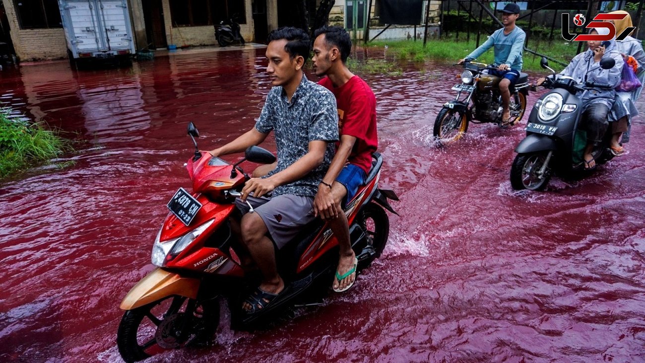 راز جاری شدن سیل خون در اندونزی
