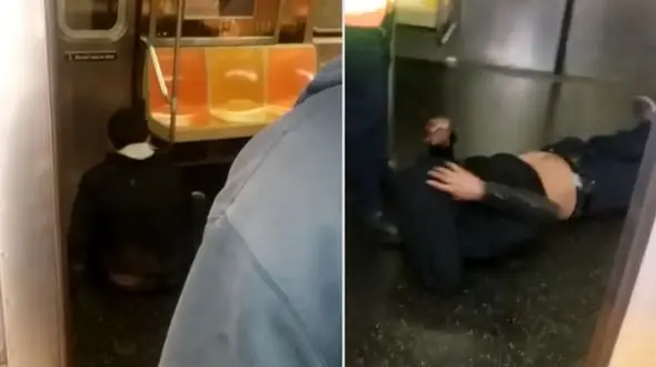 رفتار تحقیرآمیز مامور مترو با یک مرد + فیلم و عکس