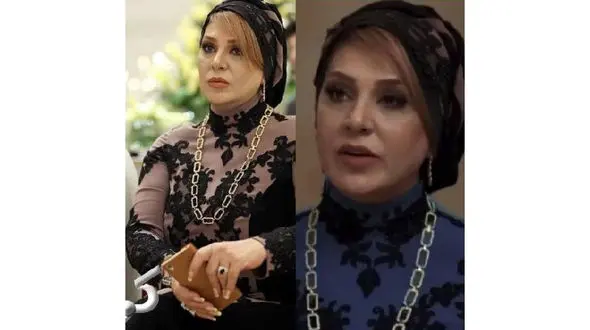 سانسور عجیب لباس نسرین مقانلو در سریال "دل"/عکس 