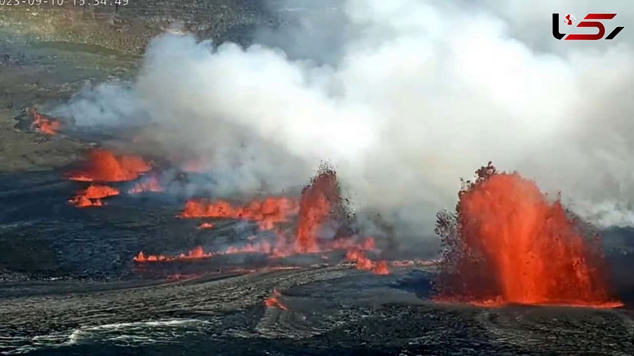 تازه ترین تصاویر  فوران آتشفشان کیلاویا در هاوایی + فیلم