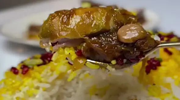 آموزش پخت مرغ روغن‌ پز مشهدی + فیلم