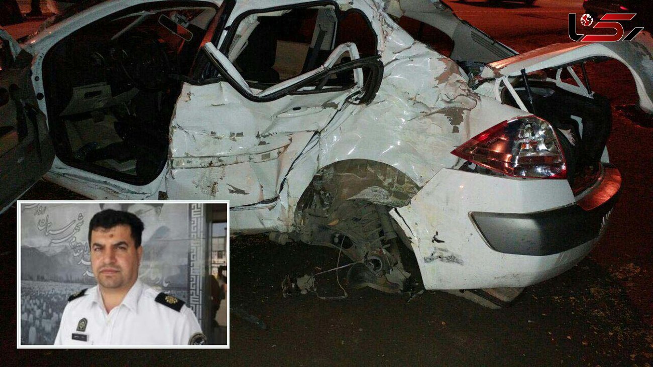 جزئیات و تصاویر از چگونگی تصادف مرگبار رئیس پلیس راه چابکسر