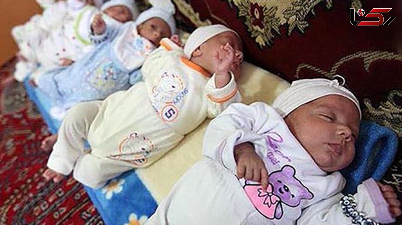 تولد شگفت انگیز 5 قلوها در شیراز 