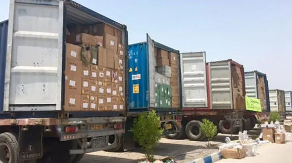 توقیف تریلی حامل کالای قاچاق در شهرک مسعودیه