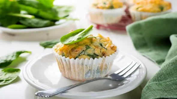 دستور تهیه مافین اسفناج پنیری