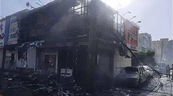 جزئیات آتش سوزی در خیابان بنی هاشم تهران + عکس