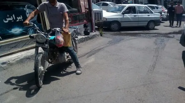وضعیت ترافیک میدان قدیم (دالی خیابان شهرستان هشترود
