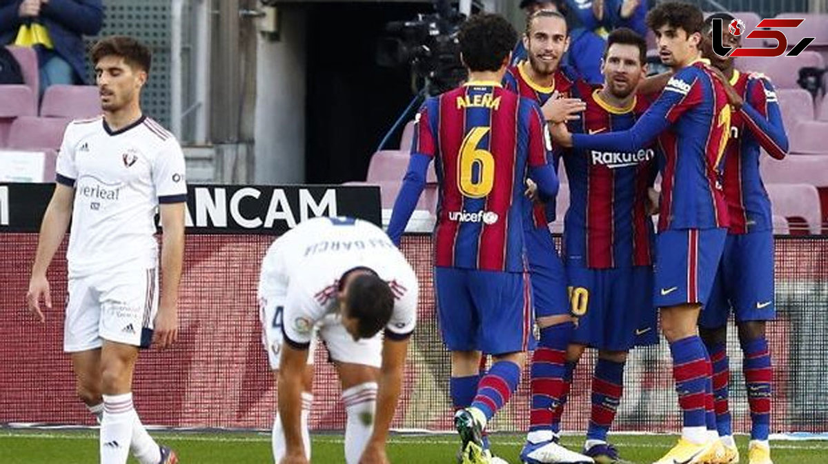  Spanish La Liga: Barcelona 4-0 Osasuna 