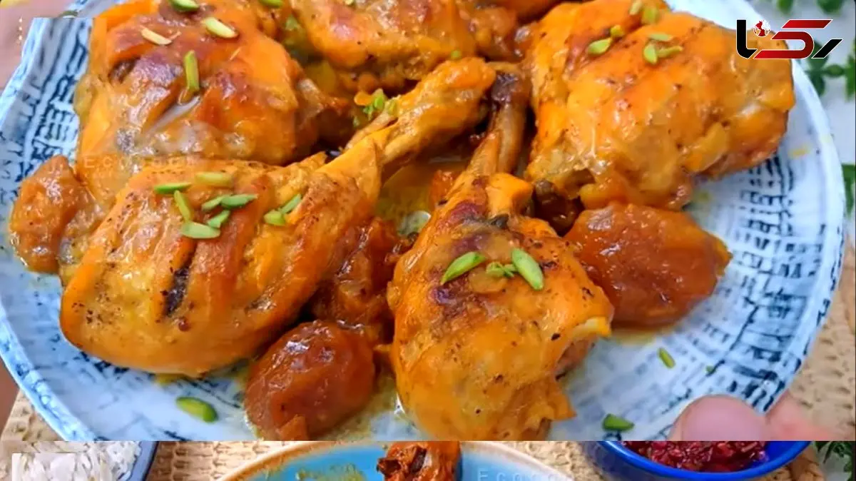 طرز تهیه مرغ دودی بدون منقل با طعم زرشک مخصوص + فیلم آموزش کامل