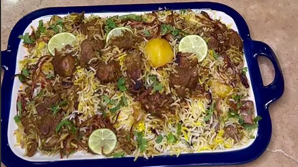 بریانی گوشت داخل سفال بپزید + فیلم