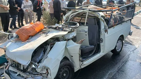 مرگ دلخراش پدر، مادر و کودک 2 ساله در تصادف صبح گاهی امروز تهران