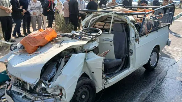 مرگ دلخراش پدر، مادر و کودک 2 ساله در تصادف صبح گاهی امروز تهران