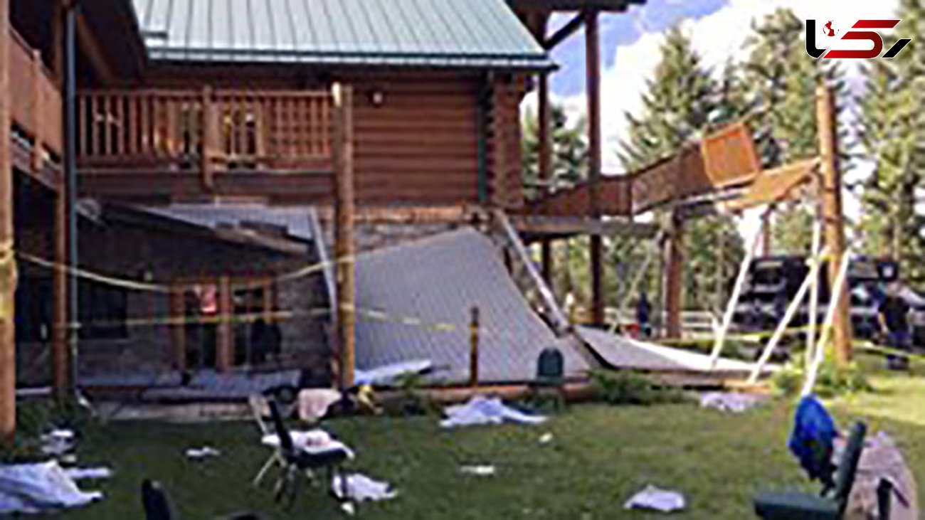 32 زخمی در ریزش ساختمانی در مونتانا+عکس
