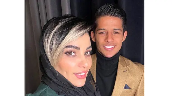 جنجال دوباره سن بالای همسر مهدی قائدی ! / سن شان اندازه دو دهه فاصله دارد ! + عکس