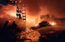 جزییات جدید از آتش‌سوزی مهیب نزدیکی بیمارستان شهر ری + فیلم